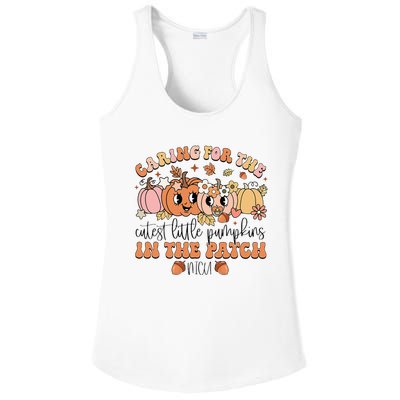 Caring For The Cutest Little Pumpkins In The Patch Nicu Fall Ladies PosiCharge Competitor Racerback Tank