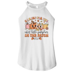 Caring For The Cutest Little Pumpkins In The Patch Nicu Fall Women's Perfect Tri Rocker Tank