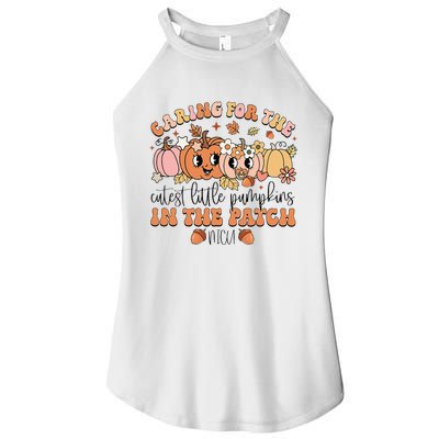 Caring For The Cutest Little Pumpkins In The Patch Nicu Fall Women's Perfect Tri Rocker Tank