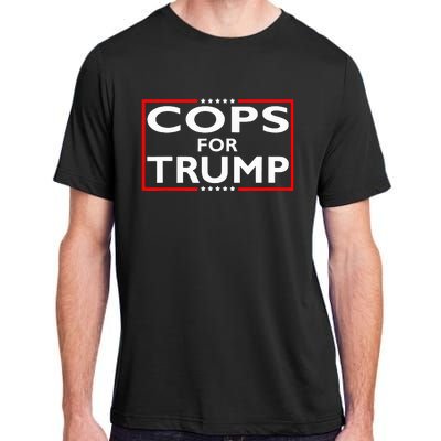 Cops For Trump President Election 2024 Adult ChromaSoft Performance T-Shirt