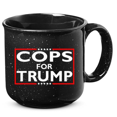 Cops For Trump President Election 2024 15oz Campfire Ceramic Mug
