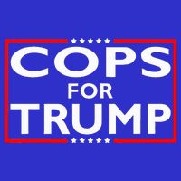 Cops For Trump President Election 2024 Button