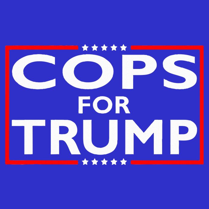 Cops For Trump President Election 2024 Button