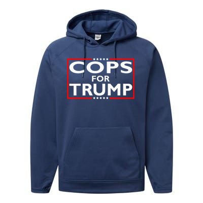 Cops For Trump President Election 2024 Performance Fleece Hoodie