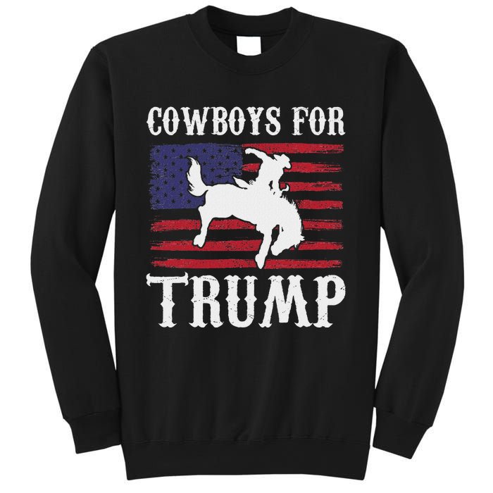 Cowboys For Trump: Western Trump Supporter Design Sweatshirt