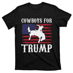 Cowboys For Trump: Western Trump Supporter Design T-Shirt