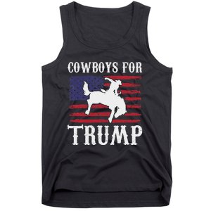 Cowboys For Trump: Western Trump Supporter Design Tank Top