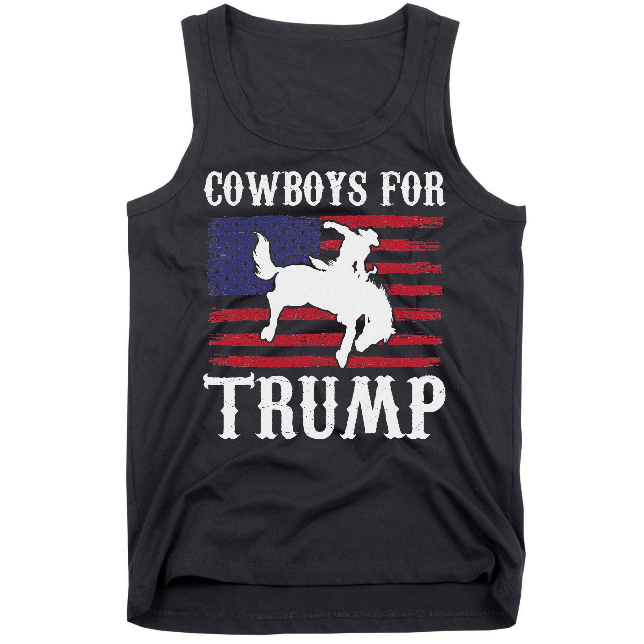 Cowboys For Trump: Western Trump Supporter Design Tank Top