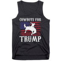 Cowboys For Trump: Western Trump Supporter Design Tank Top