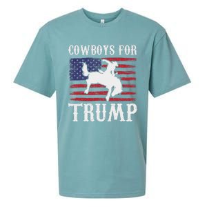 Cowboys For Trump: Western Trump Supporter Design Sueded Cloud Jersey T-Shirt