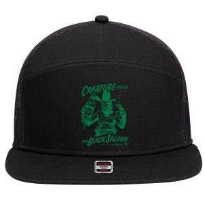 Creature From The Black Lagoon 7 Panel Mesh Trucker Snapback Hat