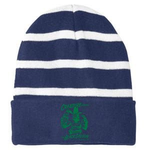 Creature From The Black Lagoon Striped Beanie with Solid Band