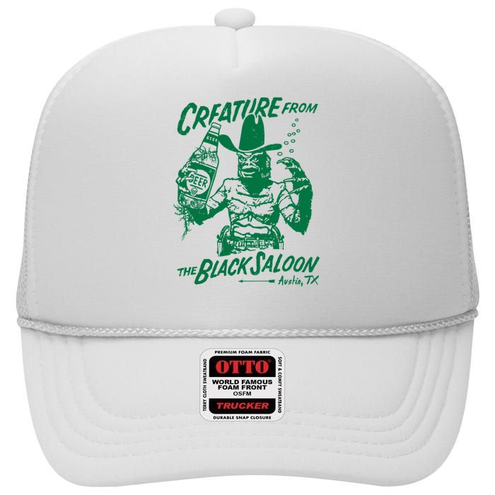 Creature From The Black Lagoon High Crown Mesh Back Trucker Hat