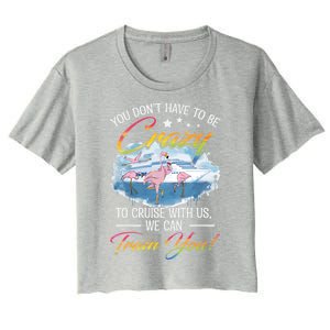 Cruising Friends Trip Cruise Boat Ship Family Jokes Cool Gift Women's Crop Top Tee