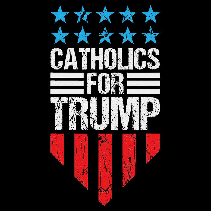 Catholics For Trump 2024: Retro Usa Flag Design Cooling Performance Crew T-Shirt