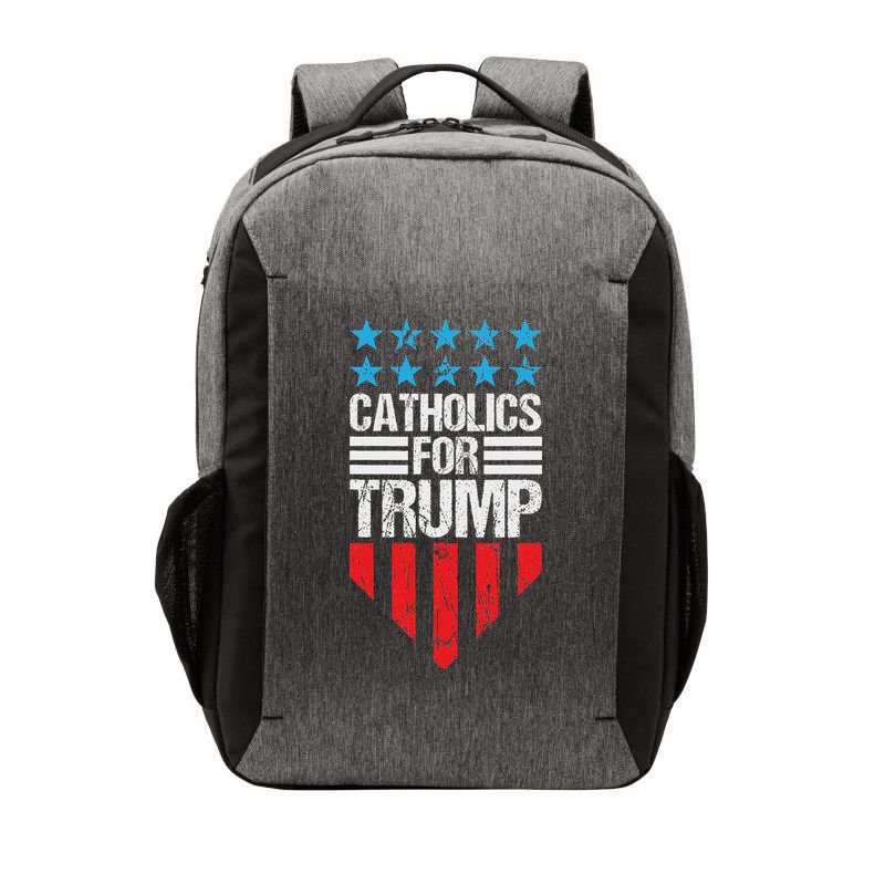 Catholics For Trump 2024: Retro Usa Flag Design Vector Backpack