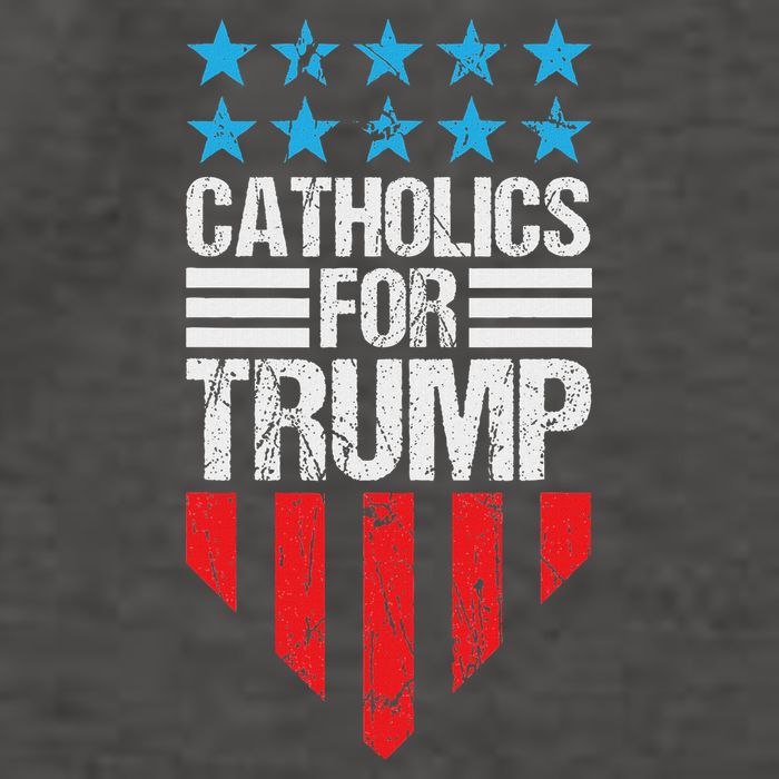 Catholics For Trump 2024: Retro Usa Flag Design Vector Backpack