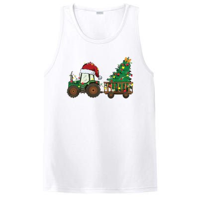 Christmas Farm Tractor Xmas Tree Lights Santa Hat Farmer PosiCharge Competitor Tank