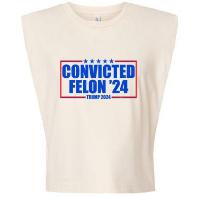 Convicted Felon Trump 2024 Vote Bring America Back Garment-Dyed Women's Muscle Tee