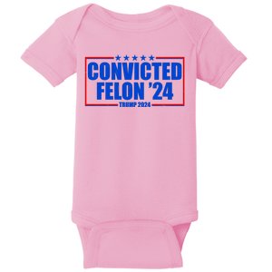 Convicted Felon Trump 2024 Vote Bring America Back Baby Bodysuit