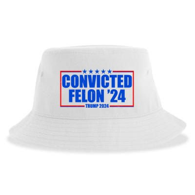 Convicted Felon Trump 2024 Vote Bring America Back Sustainable Bucket Hat