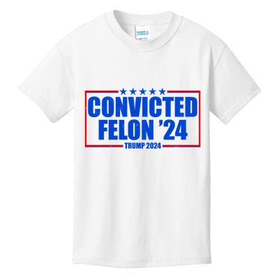 Convicted Felon Trump 2024 Vote Bring America Back Kids T-Shirt