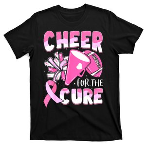 Cheer For The Cure Football Breast Cancer Awareness Gift T-Shirt