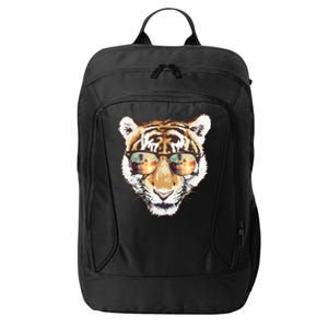 Cool Funny Tiger Tropical Sunglasses City Backpack