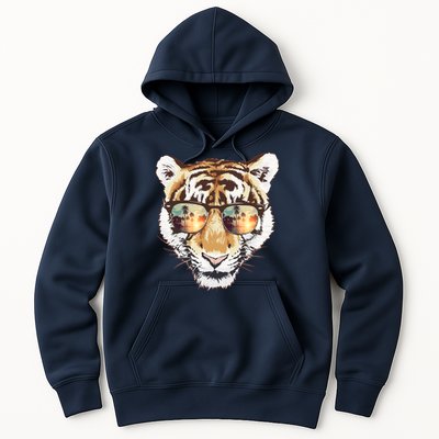 Cool Funny Tiger Tropical Sunglasses Hoodie