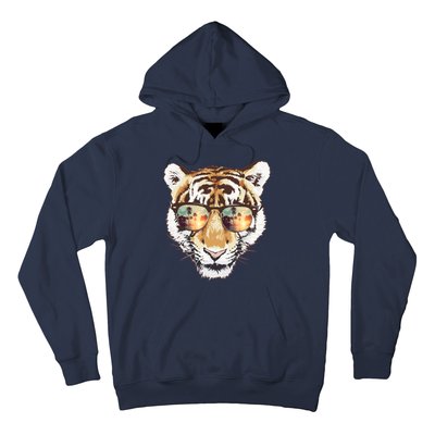 Cool Funny Tiger Tropical Sunglasses Hoodie