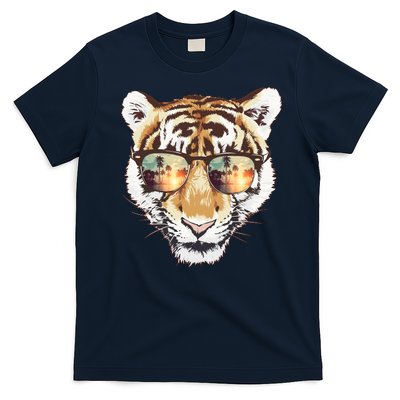 Cool Funny Tiger Tropical Sunglasses T-Shirt