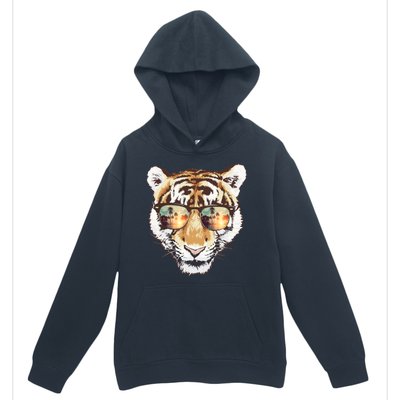 Cool Funny Tiger Tropical Sunglasses Urban Pullover Hoodie