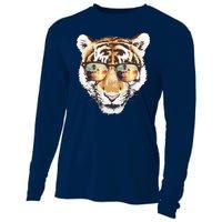 Cool Funny Tiger Tropical Sunglasses Cooling Performance Long Sleeve Crew