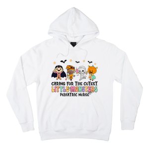 Caring For The Little Monsters Pediatric Nurse Halloween Hoodie