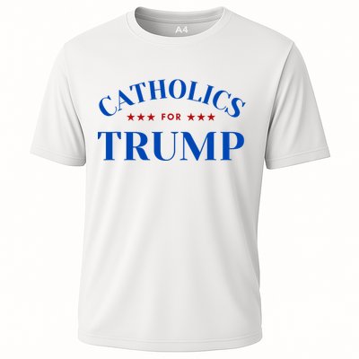 Catholics For Trump Usa Election Cooling Performance Crew T-Shirt