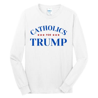 Catholics For Trump Usa Election Tall Long Sleeve T-Shirt