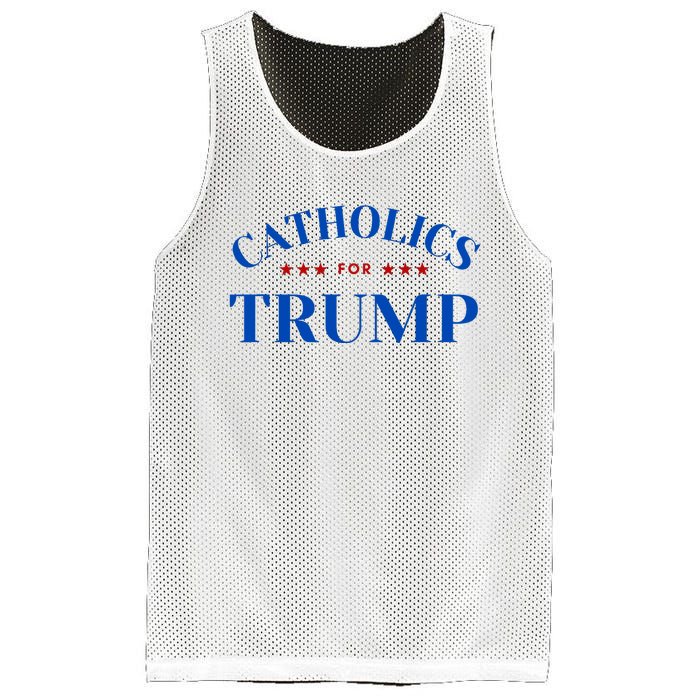 Catholics For Trump Usa Election Mesh Reversible Basketball Jersey Tank