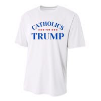 Catholics For Trump Usa Election Performance Sprint T-Shirt