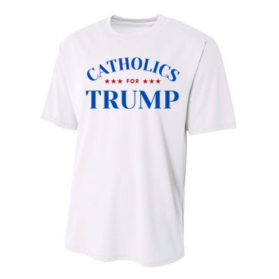 Catholics For Trump Usa Election Performance Sprint T-Shirt