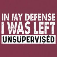 Cool Funny Tee In My Defense I Was Left Unsupervised 16oz Travel Tumbler