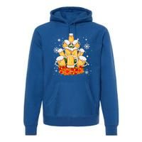 Christmas Fir Tree With Beer Ugly Xmas Beer Gift Premium Hoodie