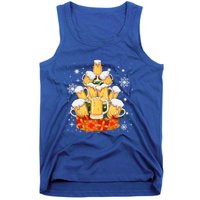 Christmas Fir Tree With Beer Ugly Xmas Beer Gift Tank Top