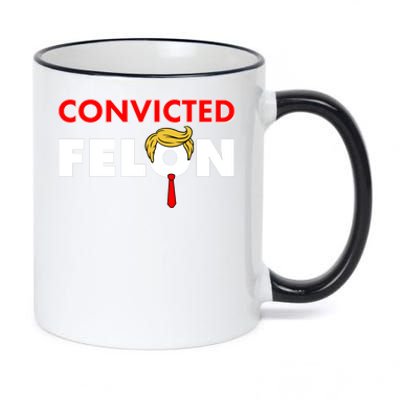 Convicted Felon Trump 11oz Black Color Changing Mug