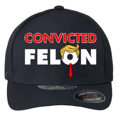 Convicted Felon Trump Flexfit Unipanel Trucker Cap