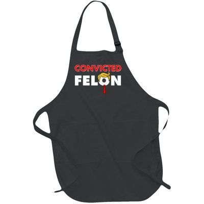 Convicted Felon Trump Full-Length Apron With Pockets