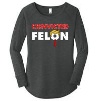 Convicted Felon Trump Women's Perfect Tri Tunic Long Sleeve Shirt