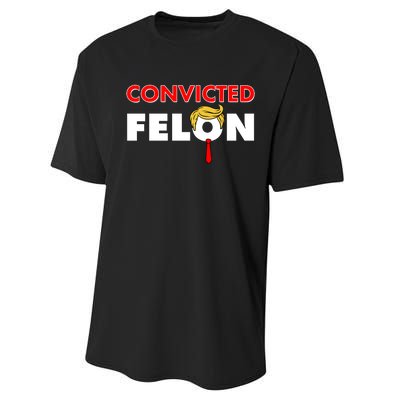 Convicted Felon Trump Performance Sprint T-Shirt