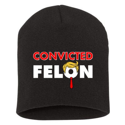 Convicted Felon Trump Short Acrylic Beanie