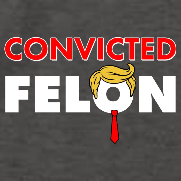 Convicted Felon Trump Vector Backpack