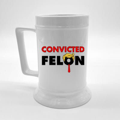 Convicted Felon Trump Beer Stein